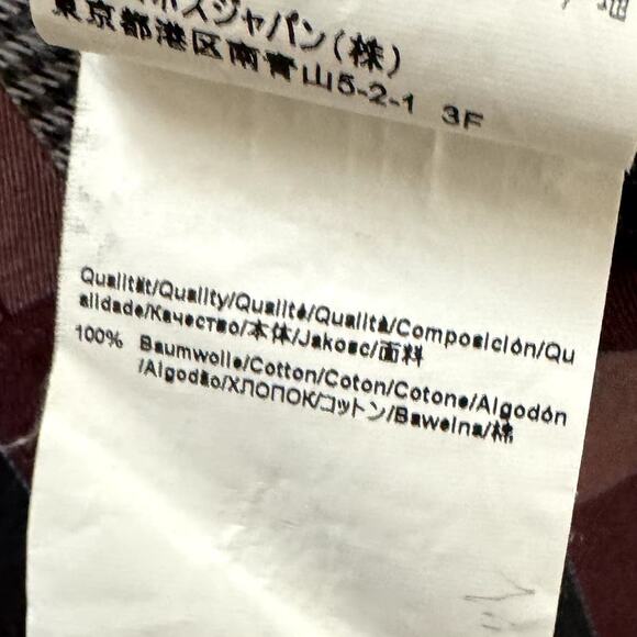 Men's BOSS Hugo Boss Red Gray Lando Checked Button Up Regular Fit Cotton Shirt L - Picture 10 of 11